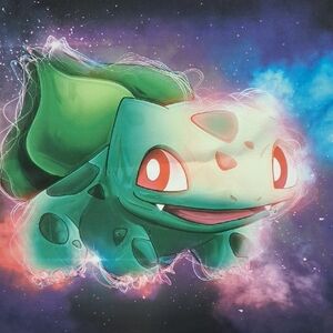 Colorful Bulbasaur Art Print